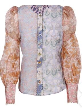 Zimmermann Kaleidoscope Spliced Blouse